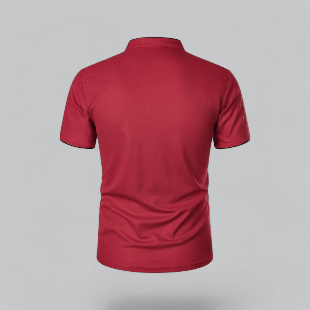 Colin | Collarless Polo Shirt