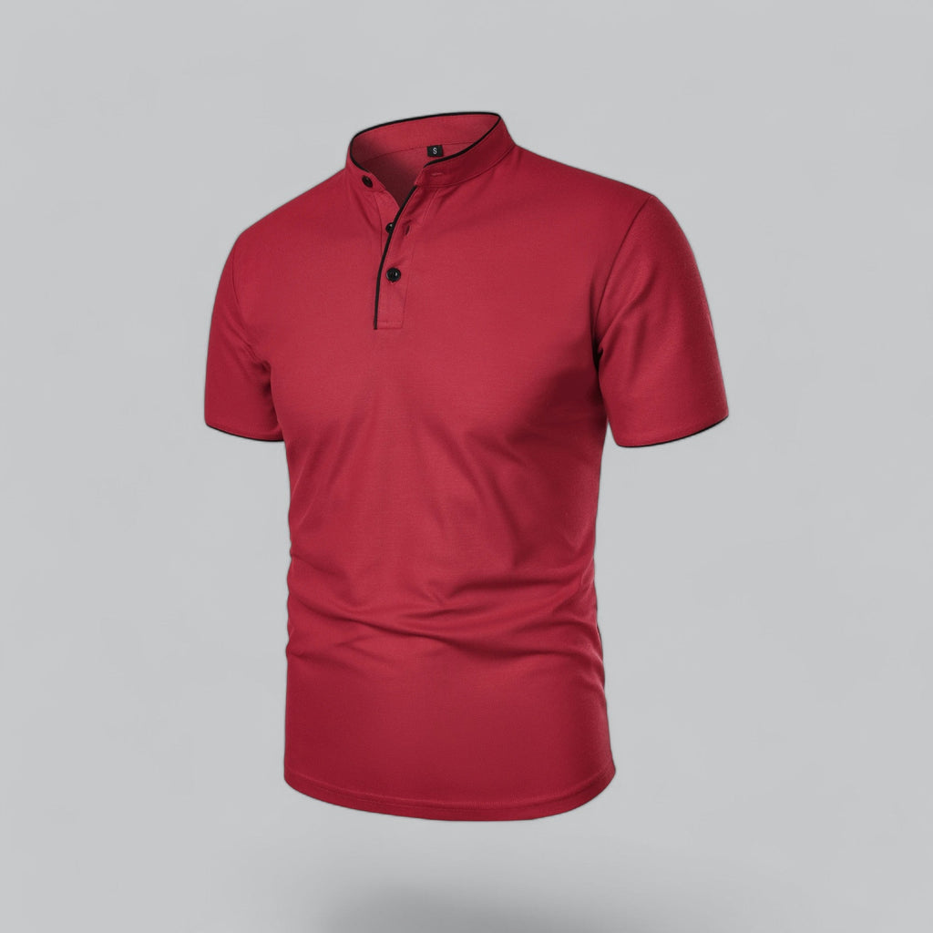 Colin | Collarless Polo Shirt