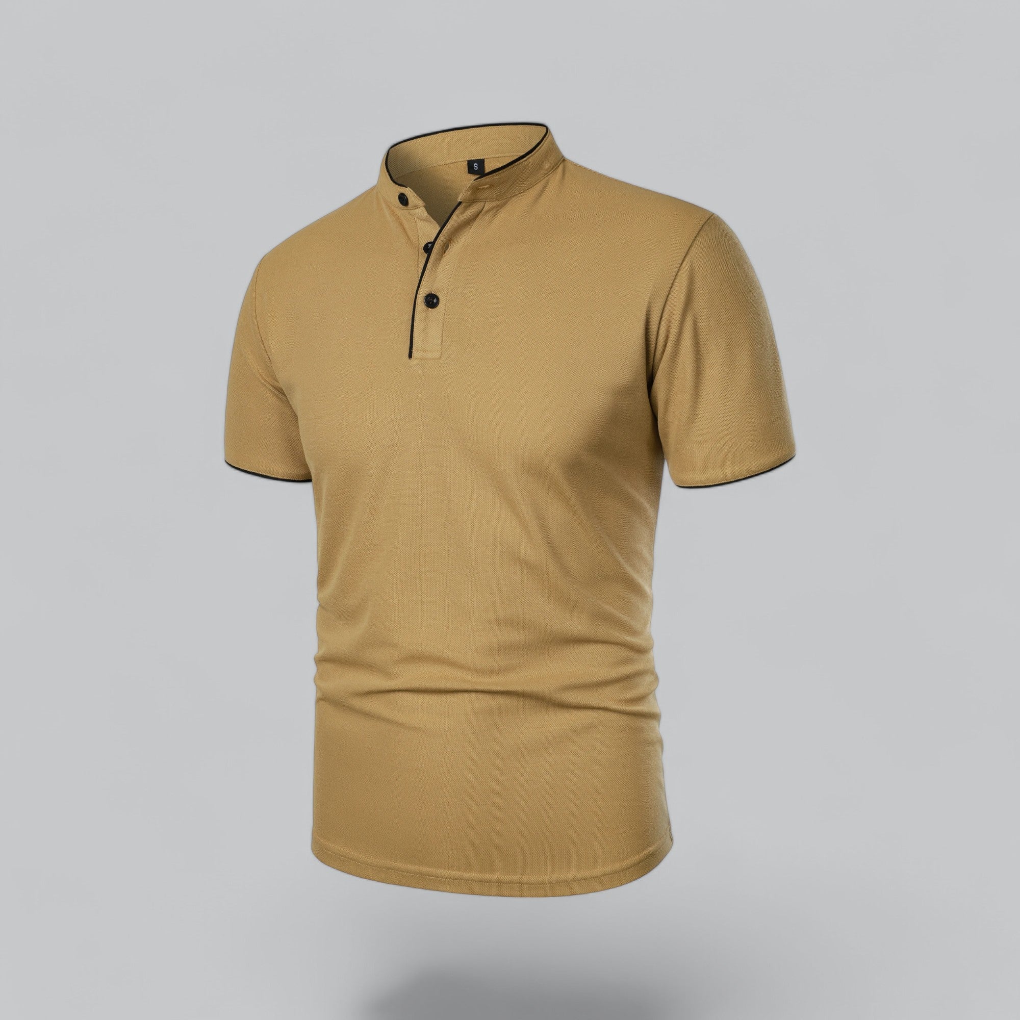 Colin | Collarless Polo Shirt