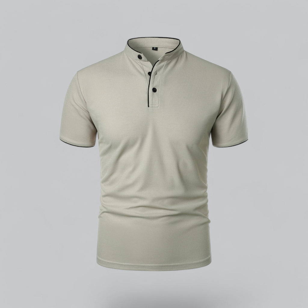 Colin | Collarless Polo Shirt
