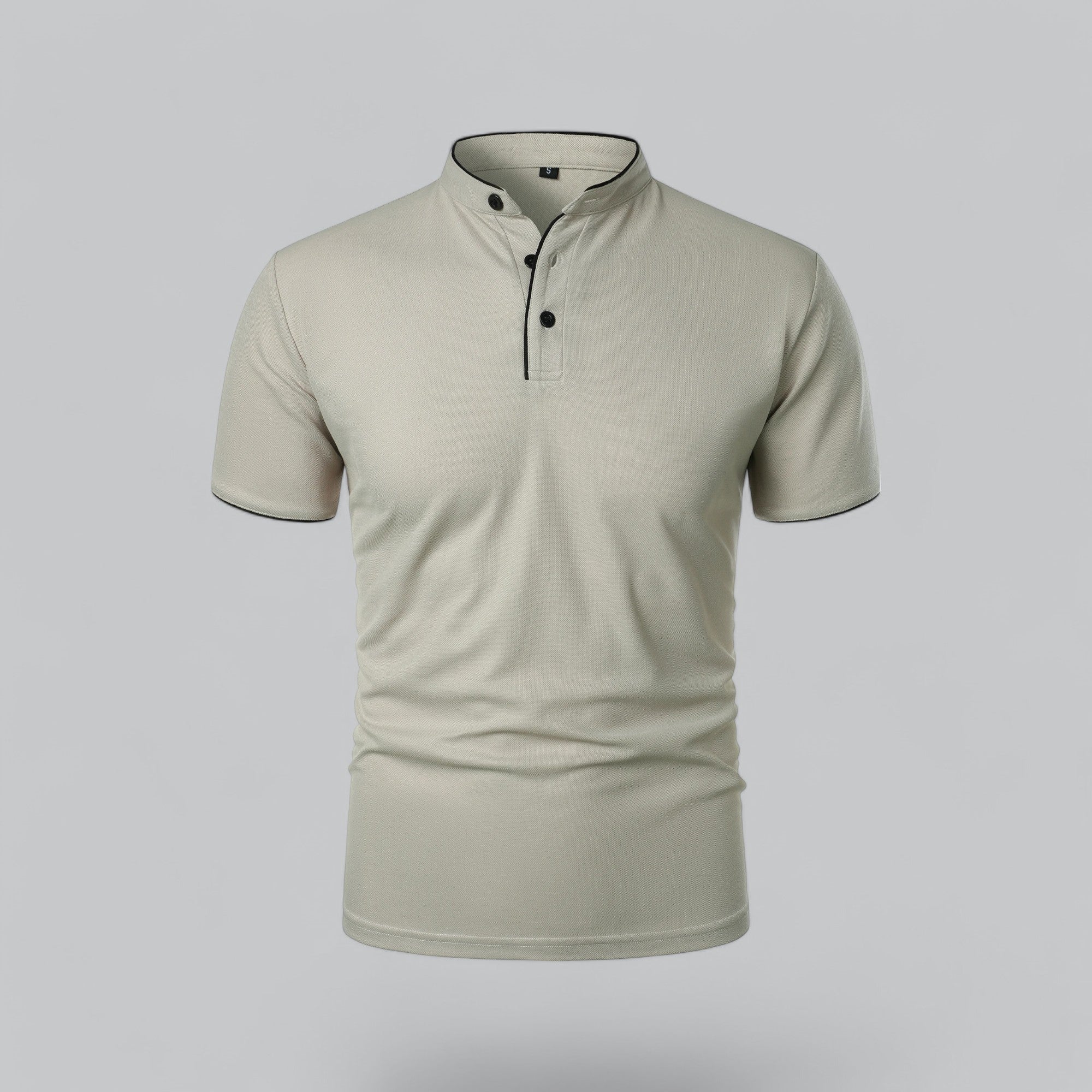 Colin | Collarless Polo Shirt