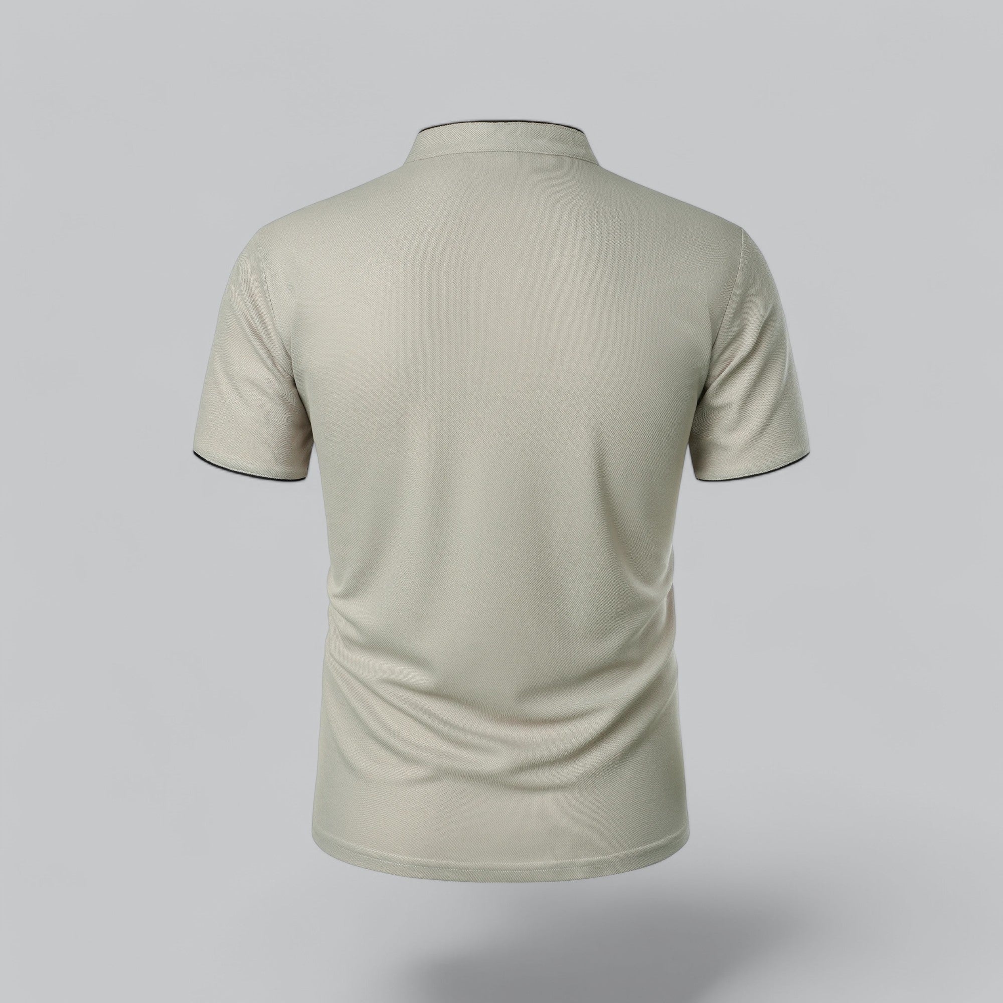 Colin | Collarless Polo Shirt
