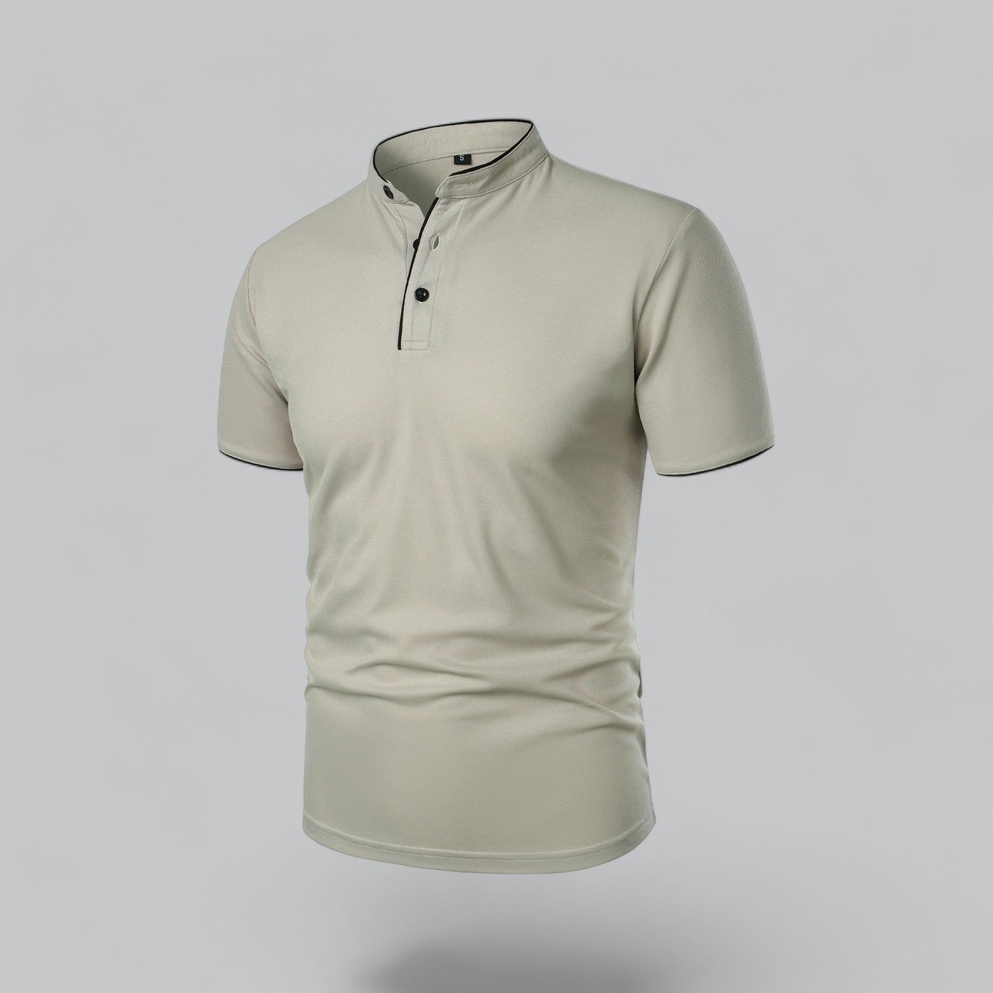 Colin | Collarless Polo Shirt