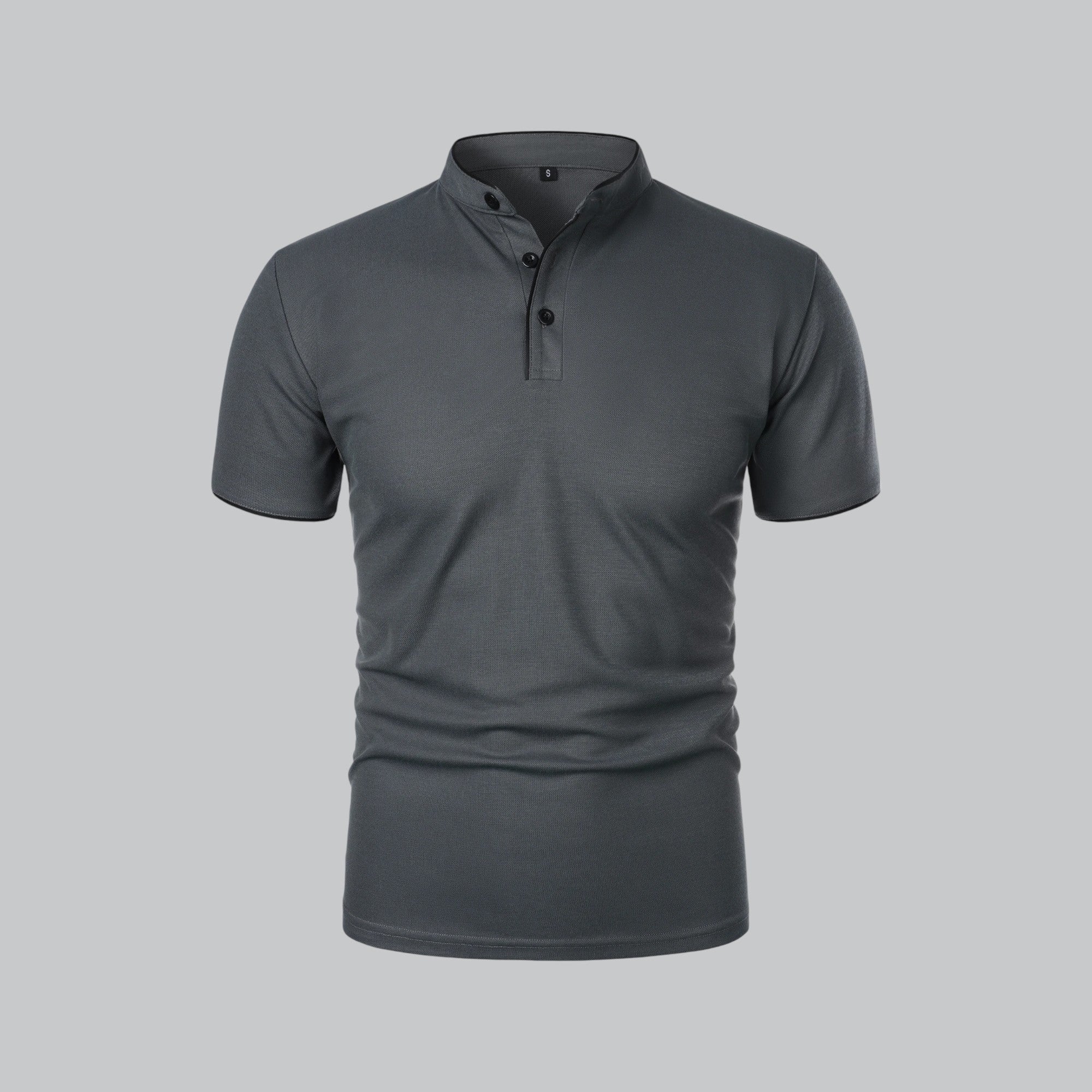 Colin | Collarless Polo Shirt