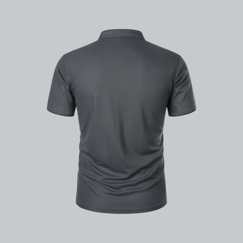 Colin | Collarless Polo Shirt