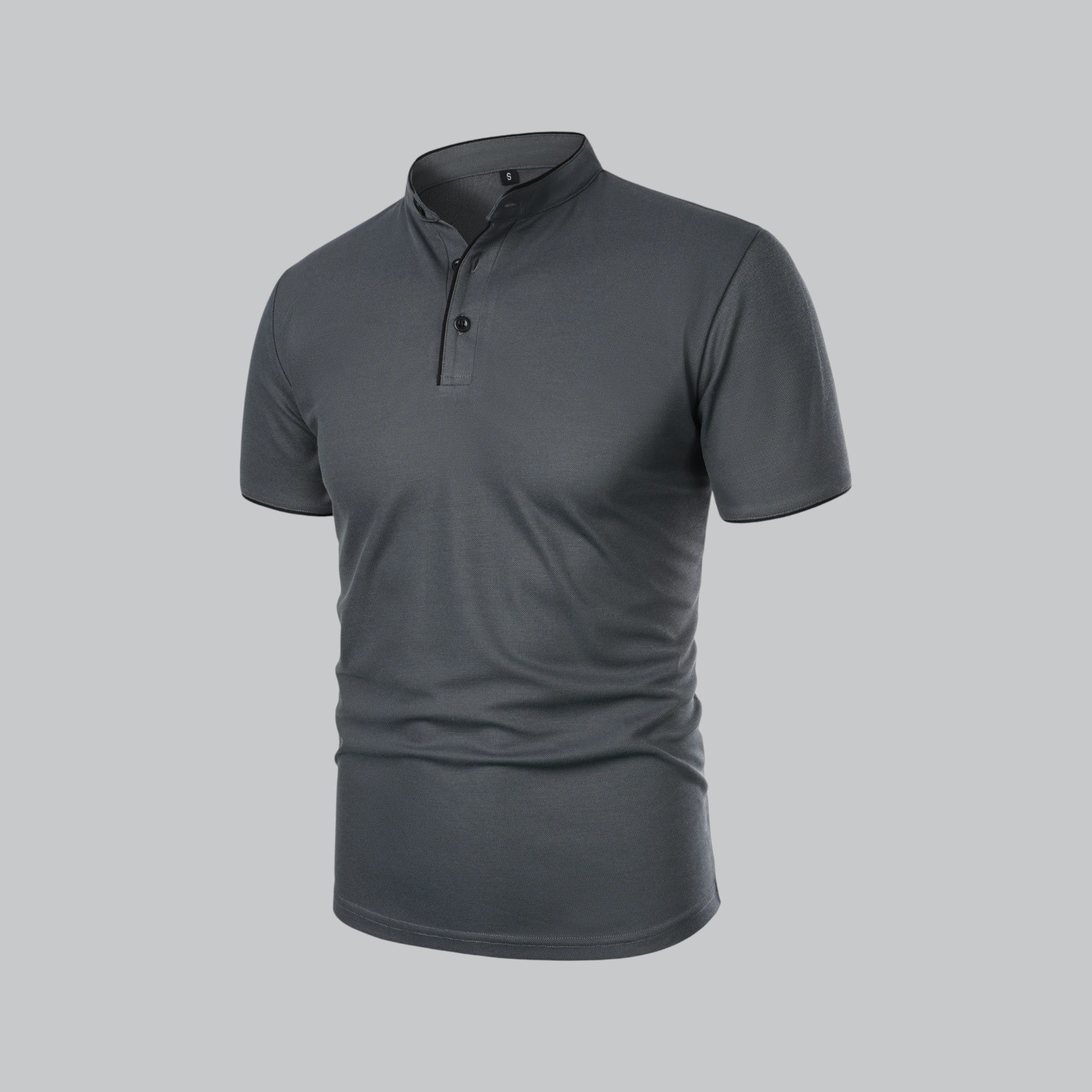 Colin | Collarless Polo Shirt
