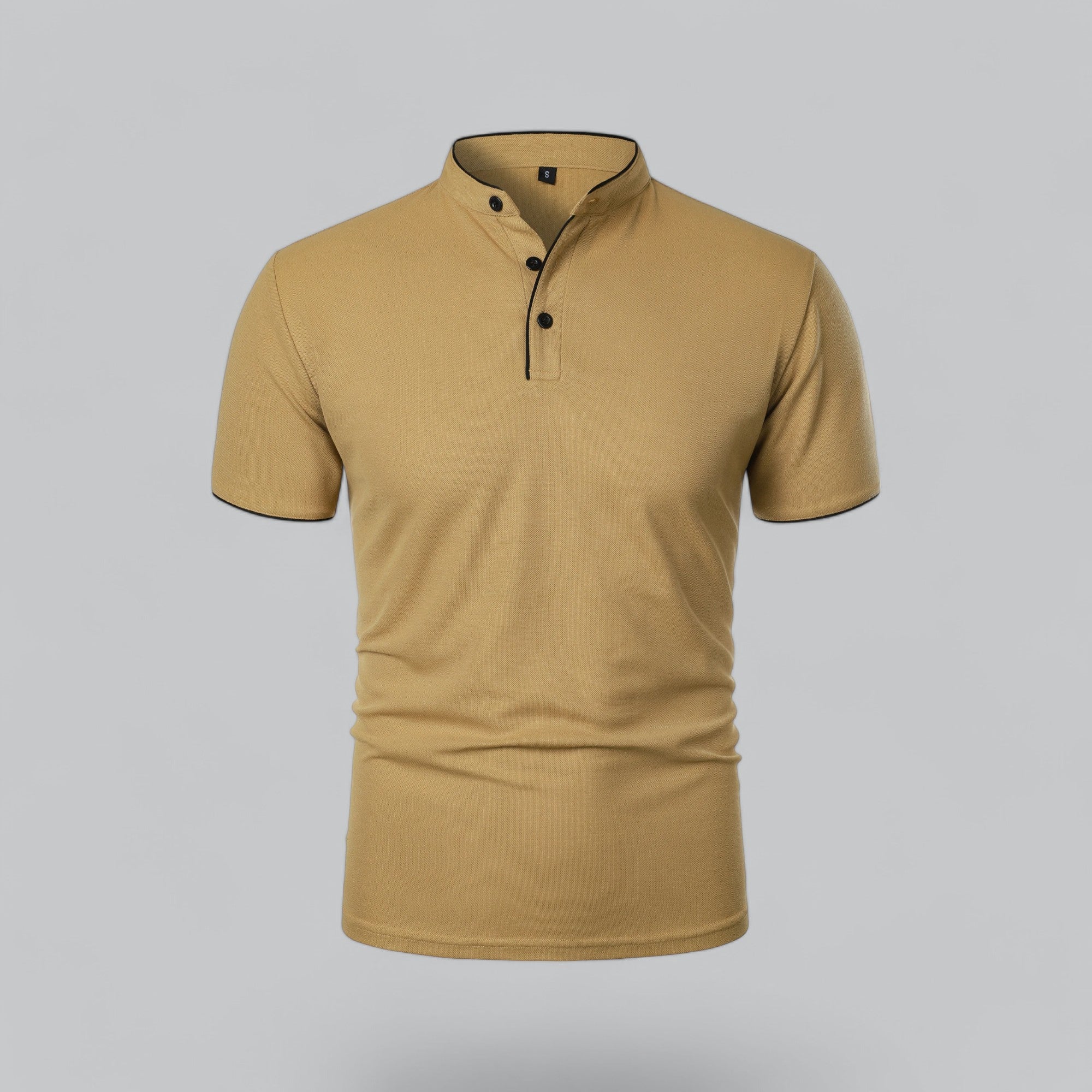 Colin | Collarless Polo Shirt