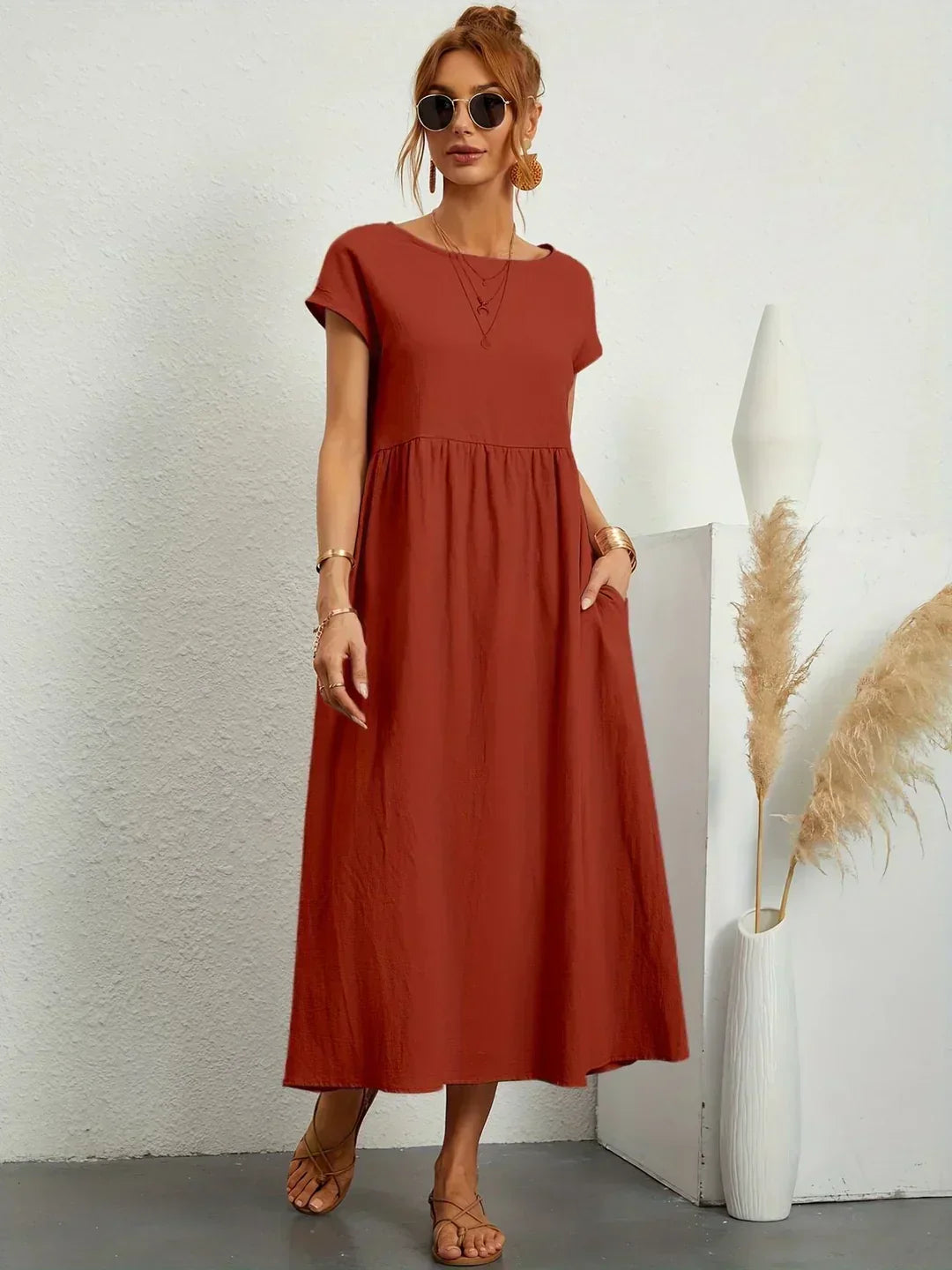 Vera | Flowing Midi Dress