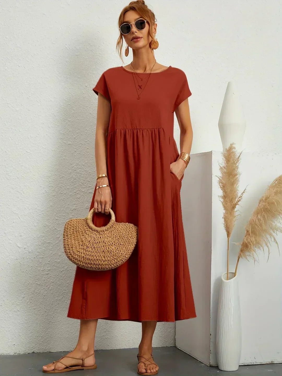 Vera | Flowing Midi Dress