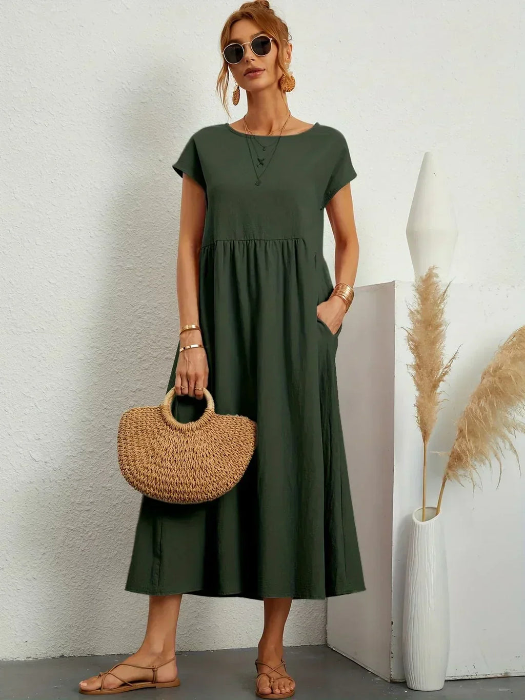 Vera | Flowing Midi Dress