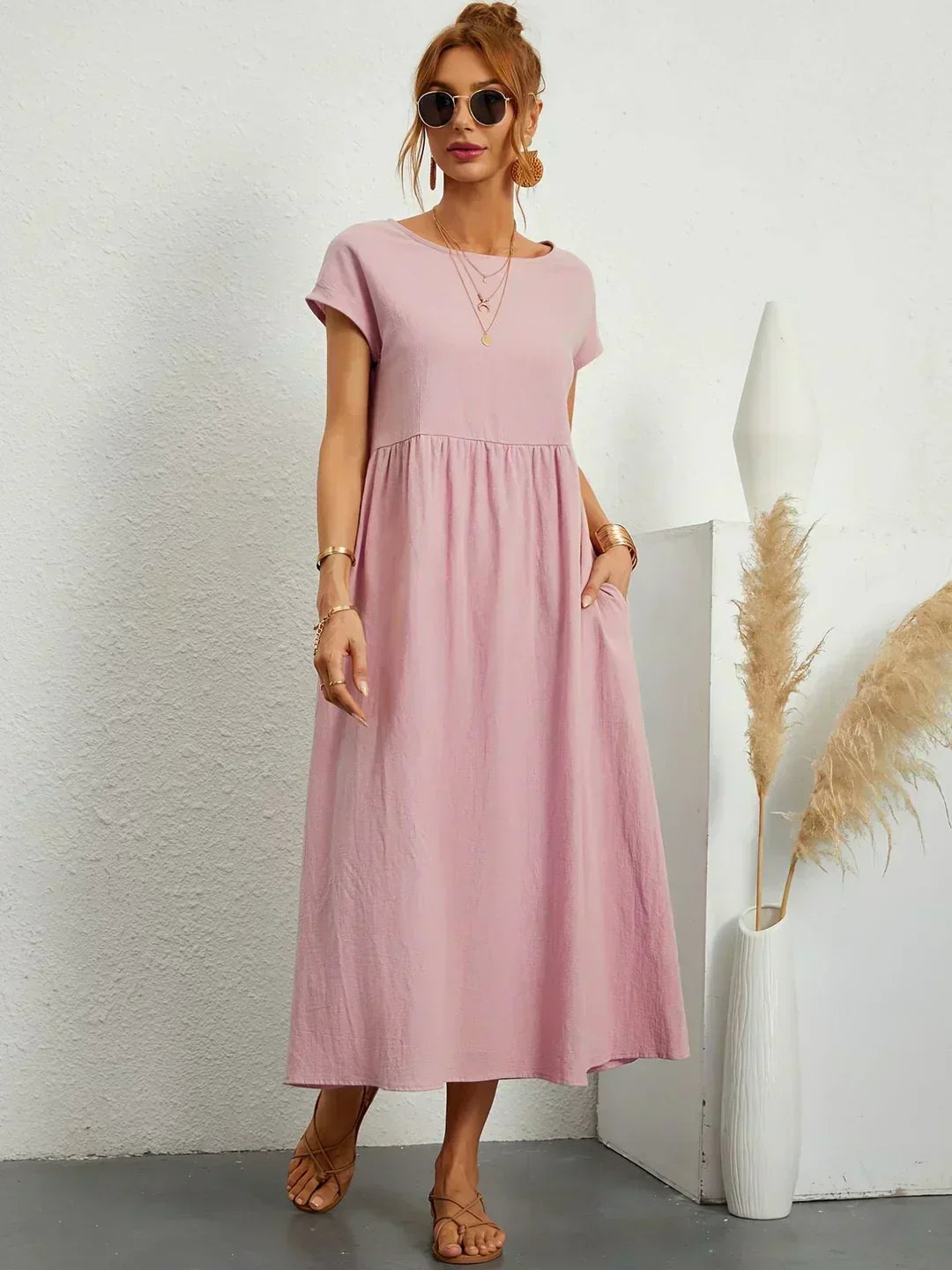 Diana | Fluid Midi Dress Timeless Elegance