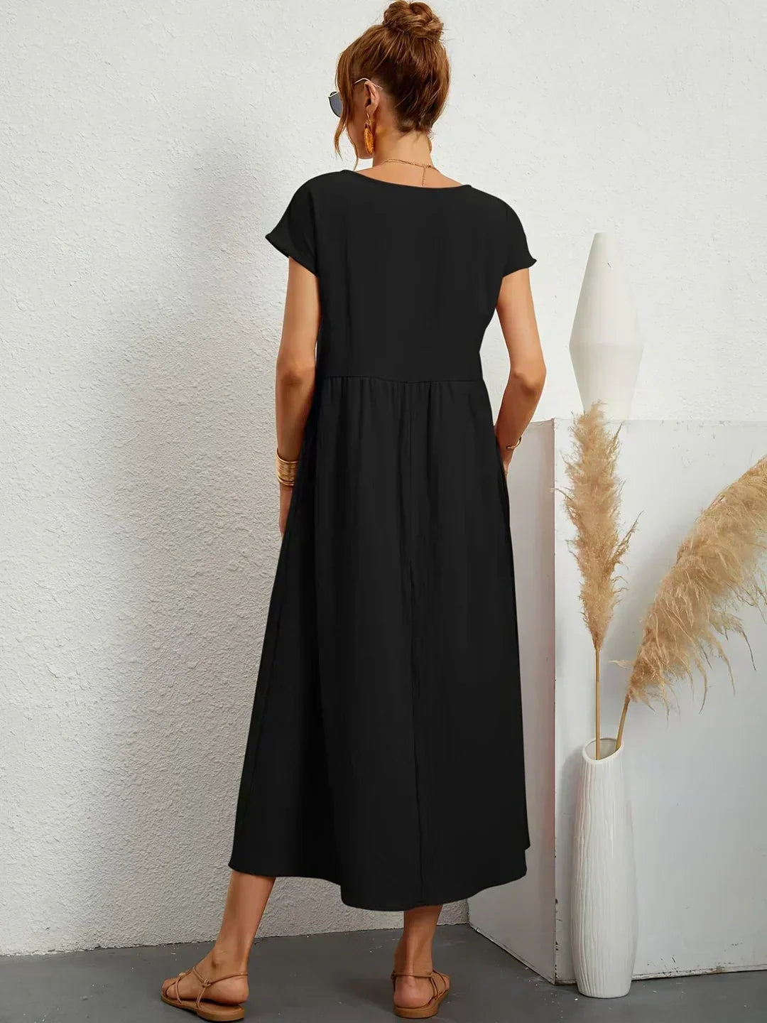 Diana | Fluid Midi Dress Timeless Elegance
