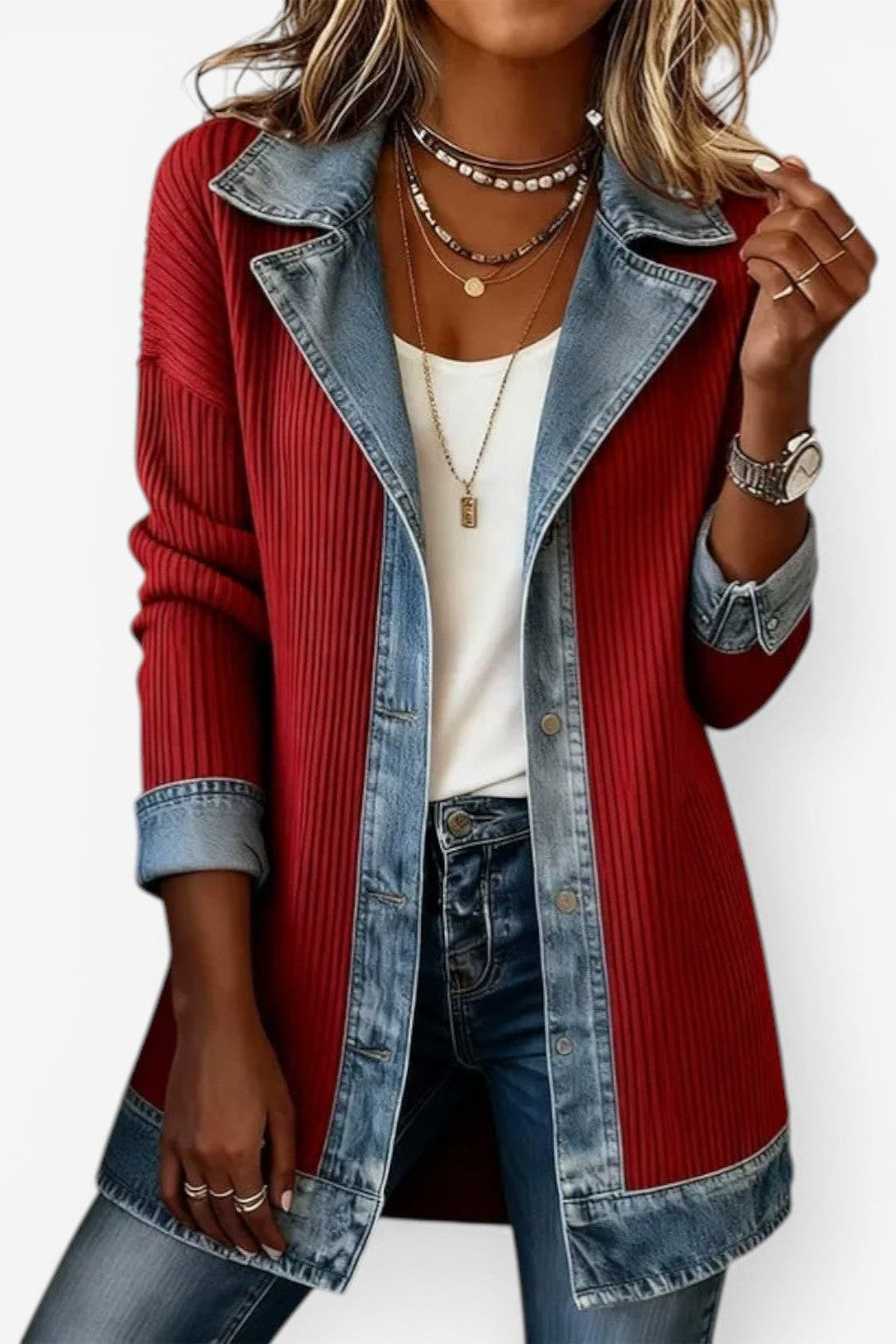 Christine | Contrast Trim Cardigan