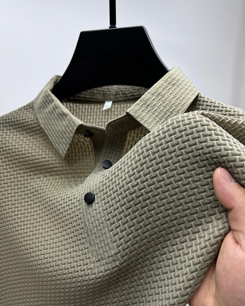 Edward | Elegant Textured Polo Shirt
