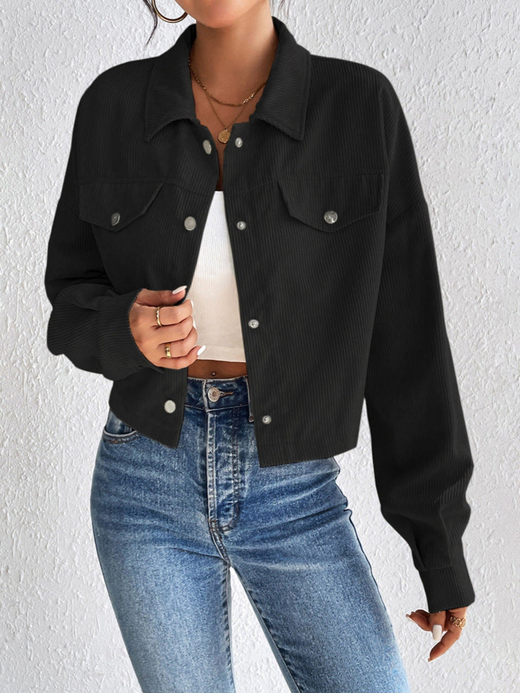 TALLULAH™ – Vintage Collared Button-Up Jacket