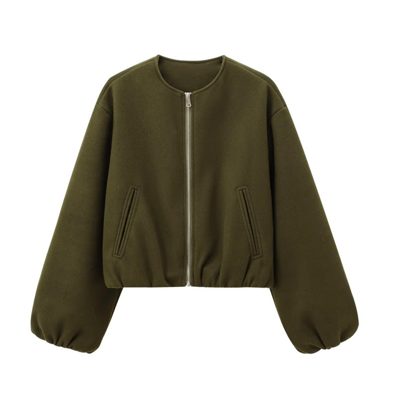 ARMINDA™ – Casual Balloon Sleeve Jacket