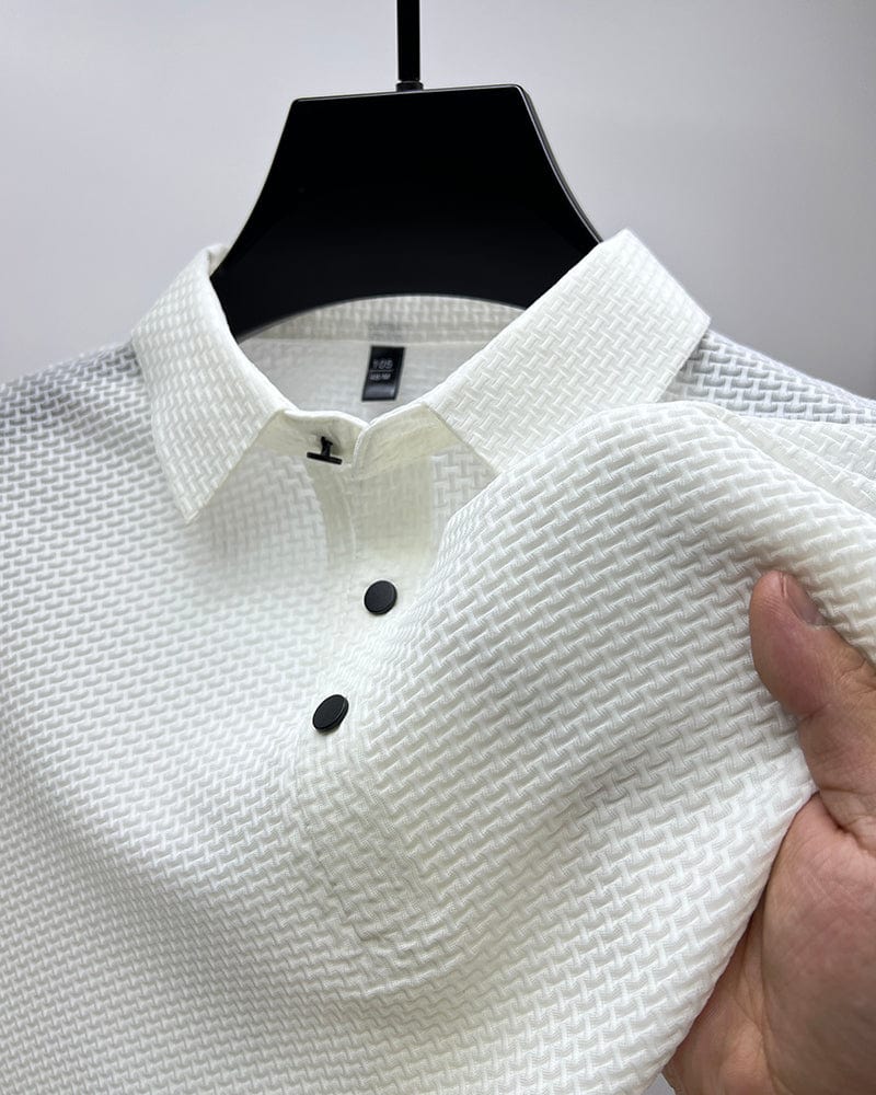 Edward | Elegant Textured Polo Shirt