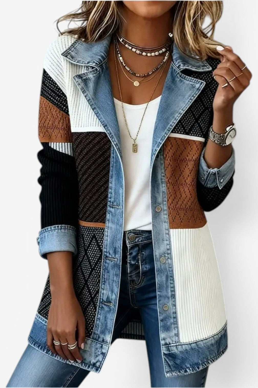 Christine | Contrast Trim Cardigan