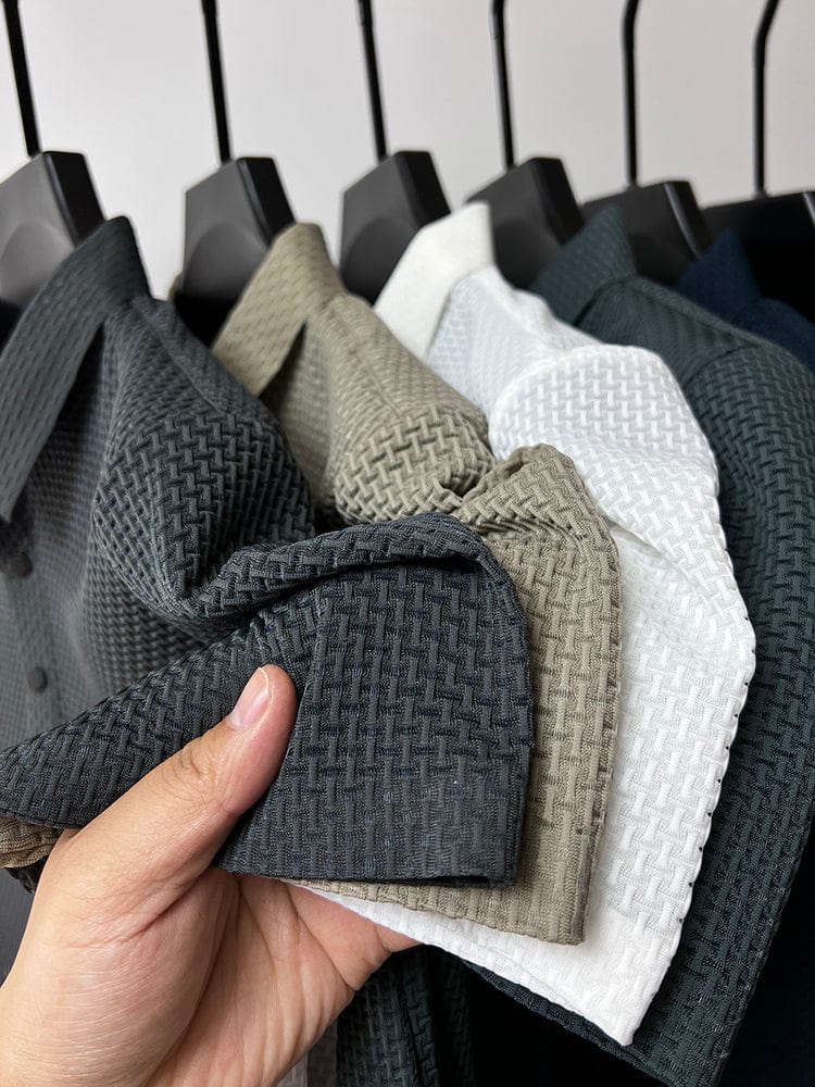 Edward | Elegant Textured Polo Shirt