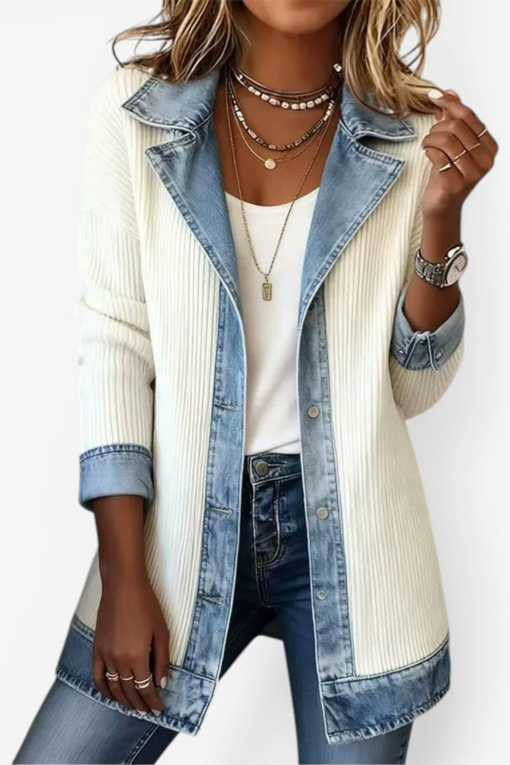 Christine | Contrast Trim Cardigan
