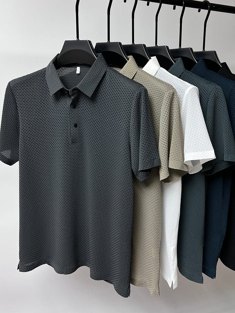 Edward | Elegant Textured Polo Shirt