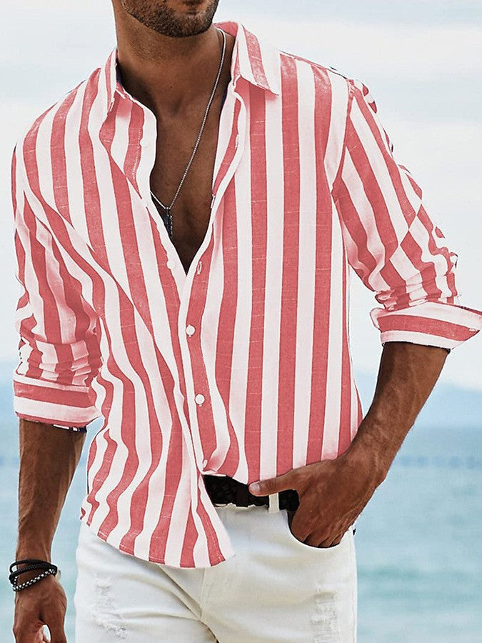 Trevor | Riviera Stripe Shirt