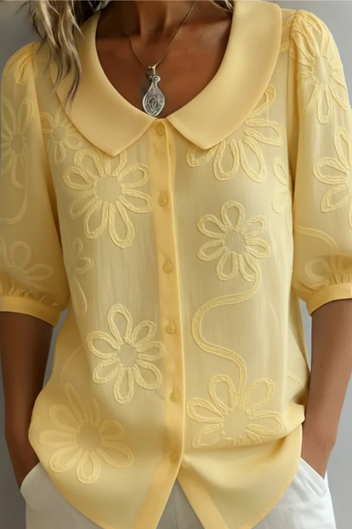 Sandra | Elegant Floral Blouse