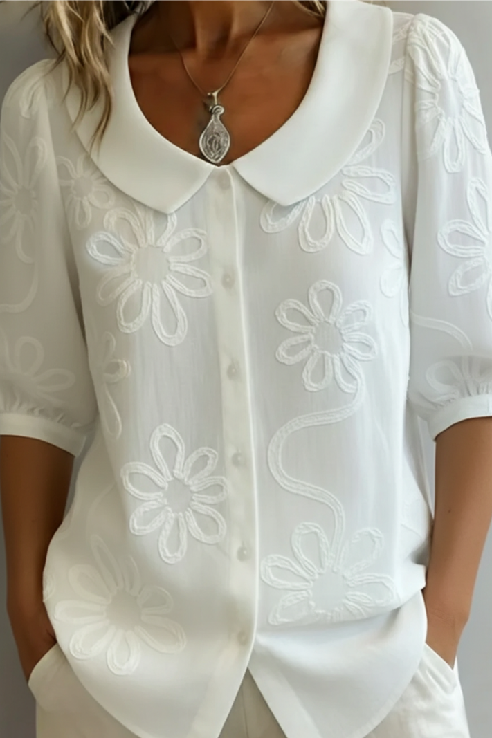 Sandra | Elegant Floral Blouse