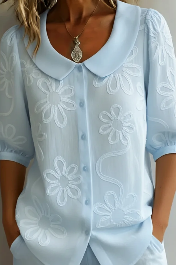 Sandra | Elegant Floral Blouse