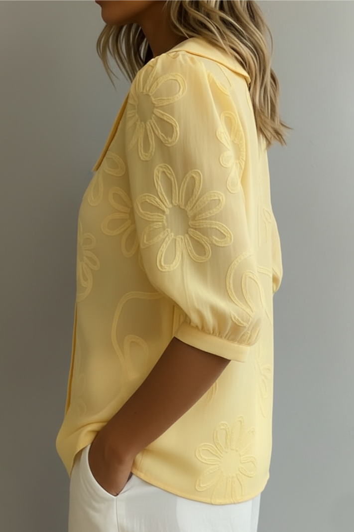 Sandra | Elegant Floral Blouse