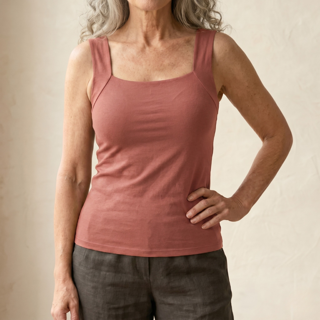 Carolyn | Built In Comfort Bra Tank Top