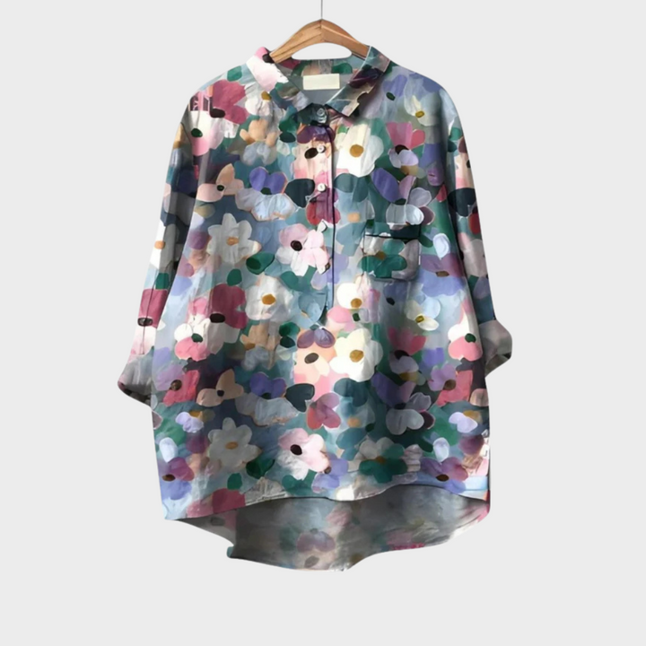 MOREAU LYON | ARTISTIC FLORAL BLOUSE FOR WOMEN