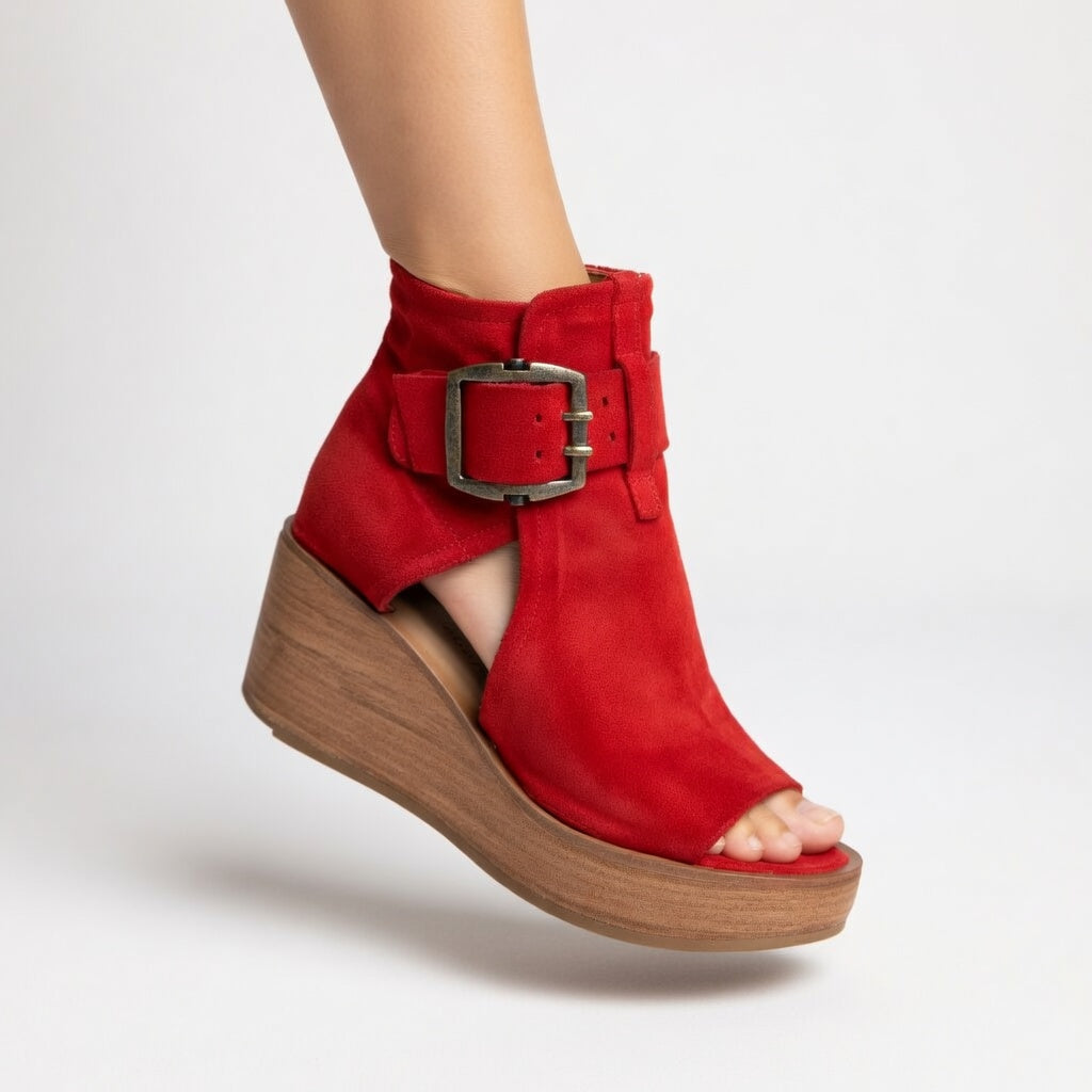 Janet | Open Wedge Ankle Boot Modern Design