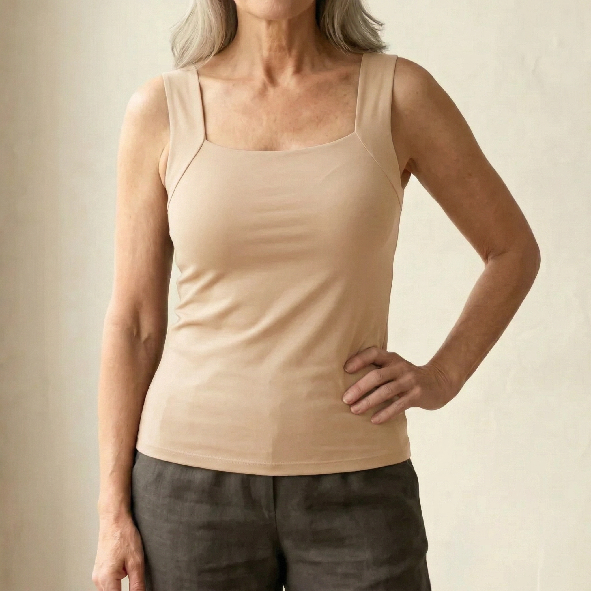 Carolyn | Built In Comfort Bra Tank Top