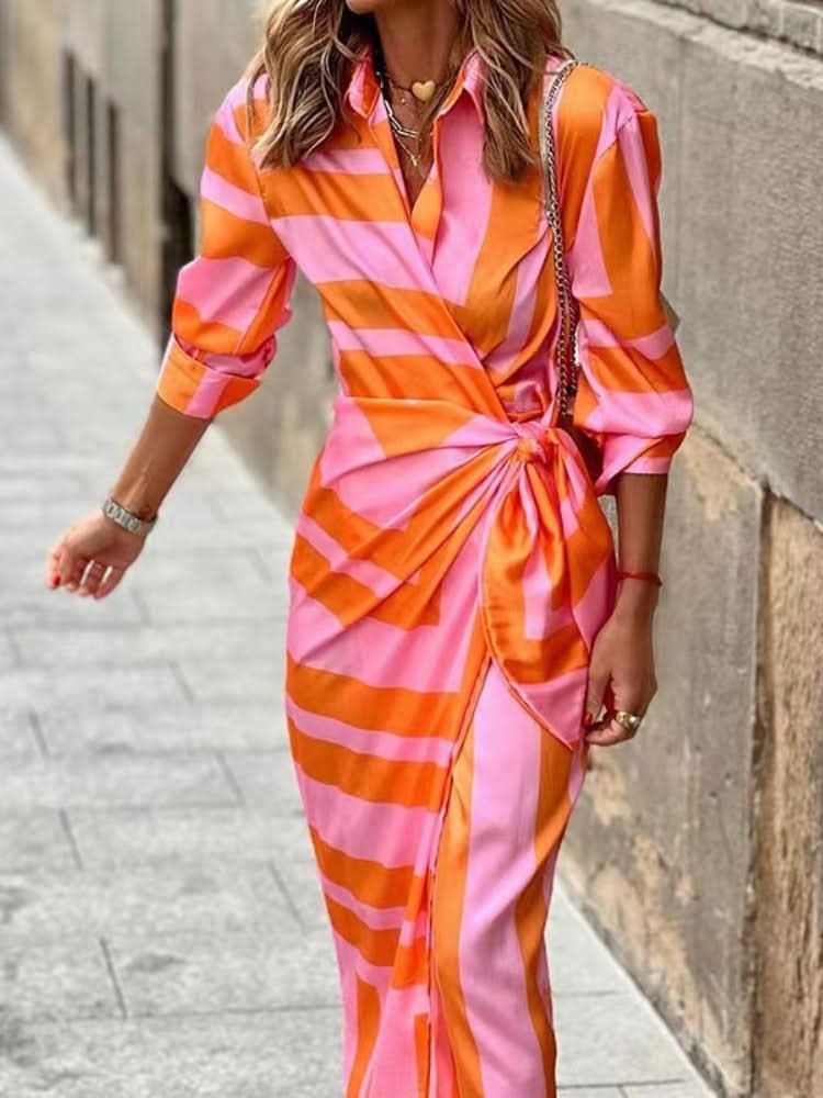 Noa | Wrap Print Dress