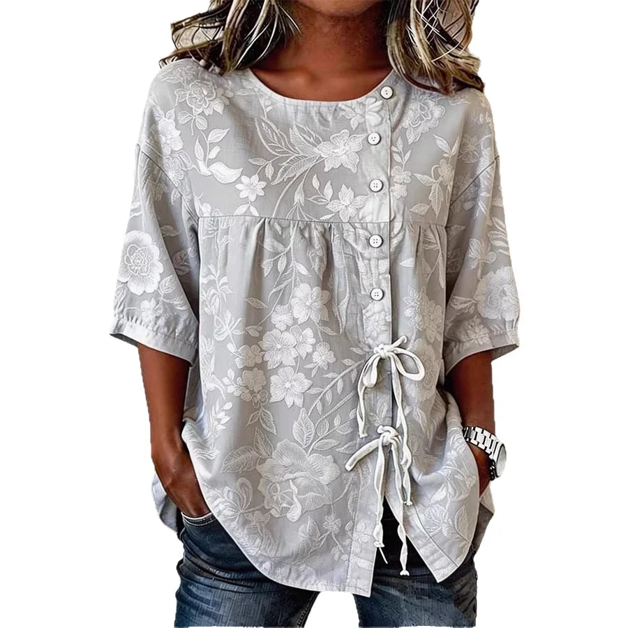 Veronica | Elegant Floral Blouse