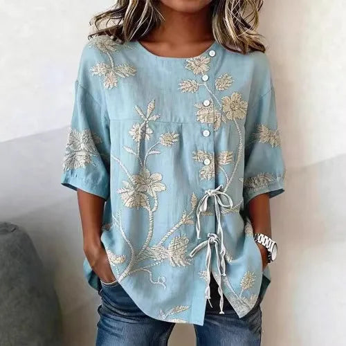 Veronica | Elegant Floral Blouse