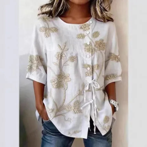 Veronica | Elegant Floral Blouse