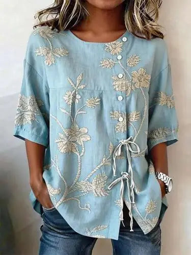 Veronica | Elegant Floral Blouse
