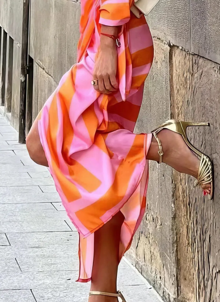 Noa | Wrap Print Dress