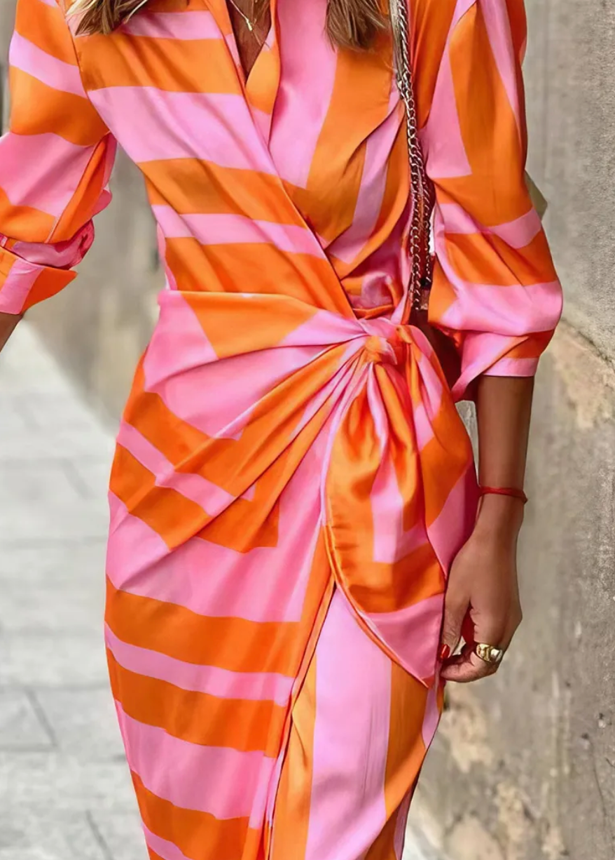 Noa | Wrap Print Dress