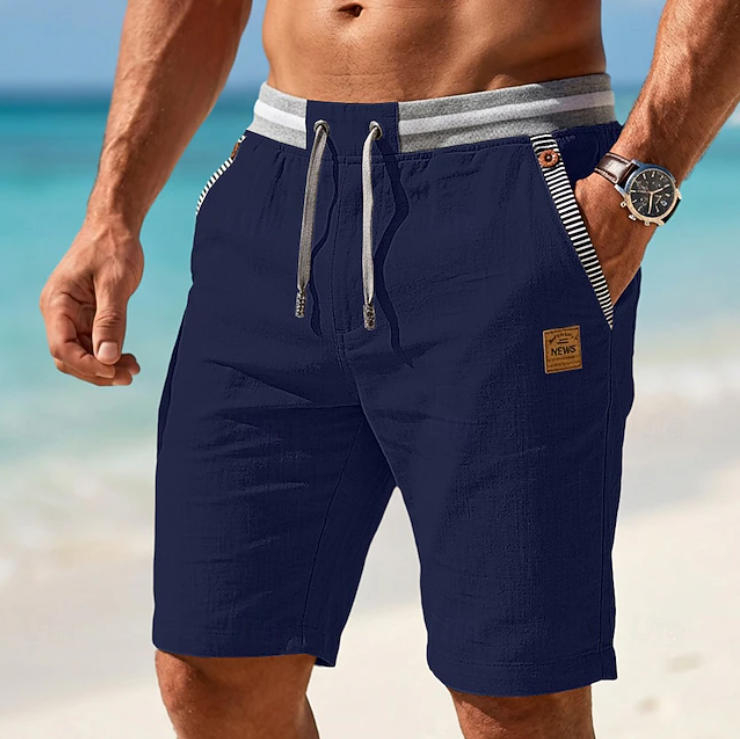 Geoffrey | Lightweight Lace Up Summer Shorts