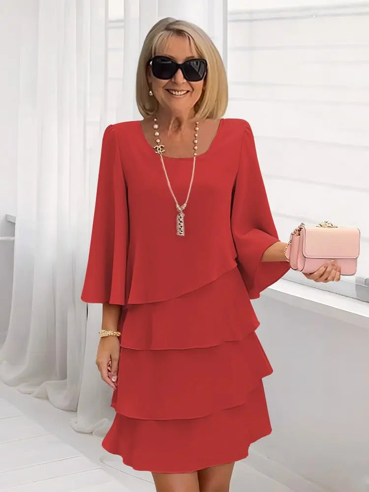 Gloria | Comfort Ruffle Midi Dress