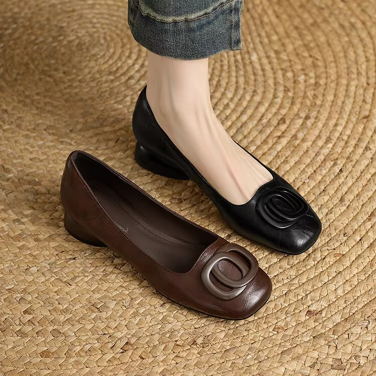 Pamela | leather Ballet Flats