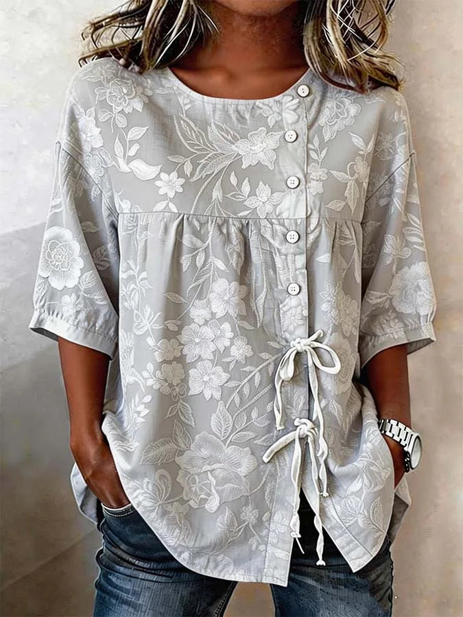 Veronica | Elegant Floral Blouse