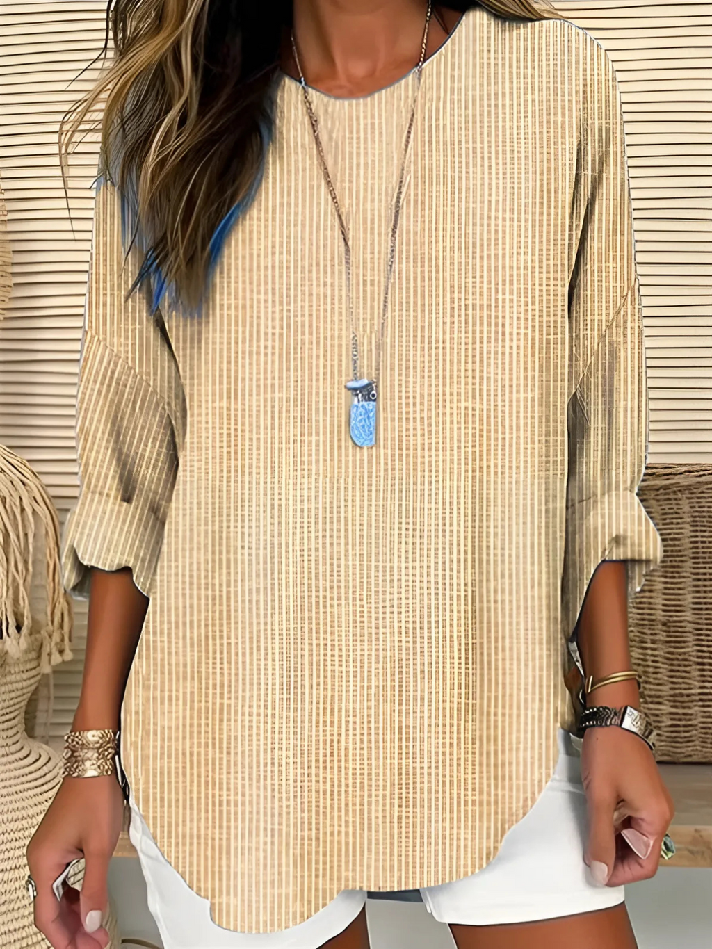 Rosa | Trendy Striped Blouse