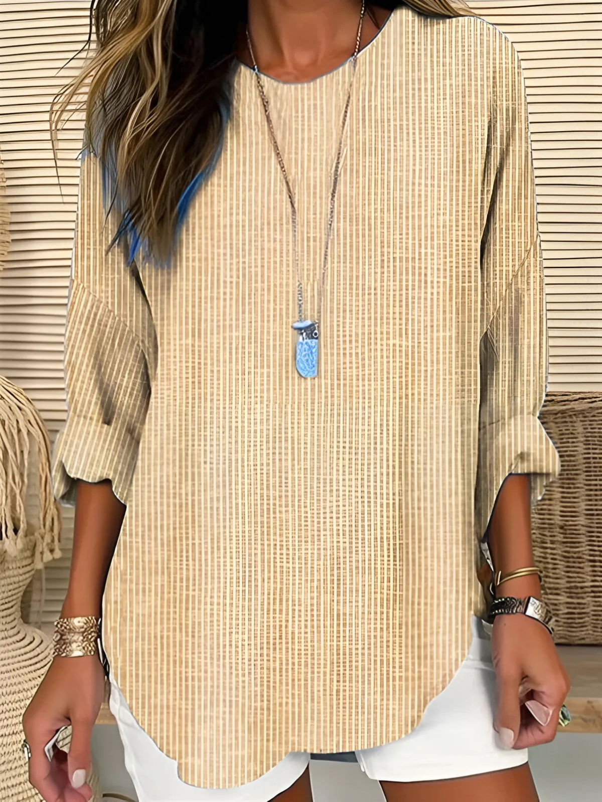 Rosa | Trendy Striped Blouse
