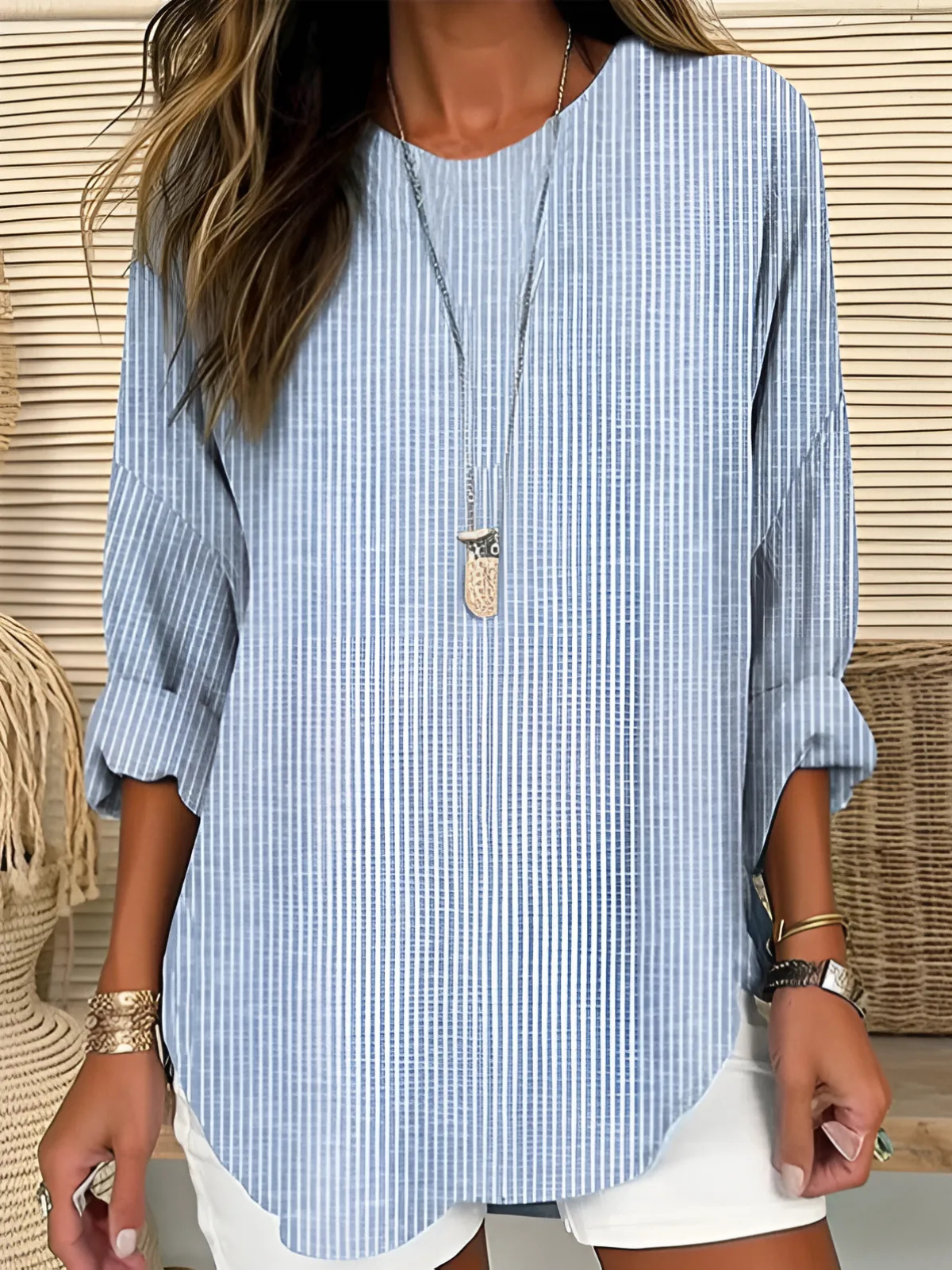 Rosa | Trendy Striped Blouse
