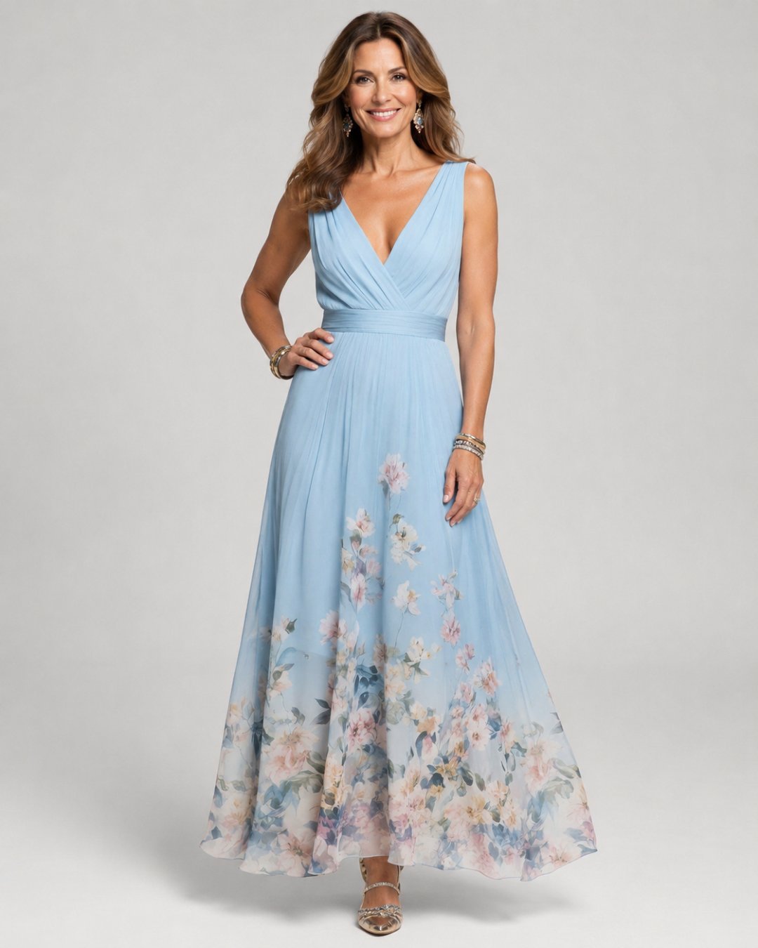 Gillian | Sleeveless A-Line Maxi Dress