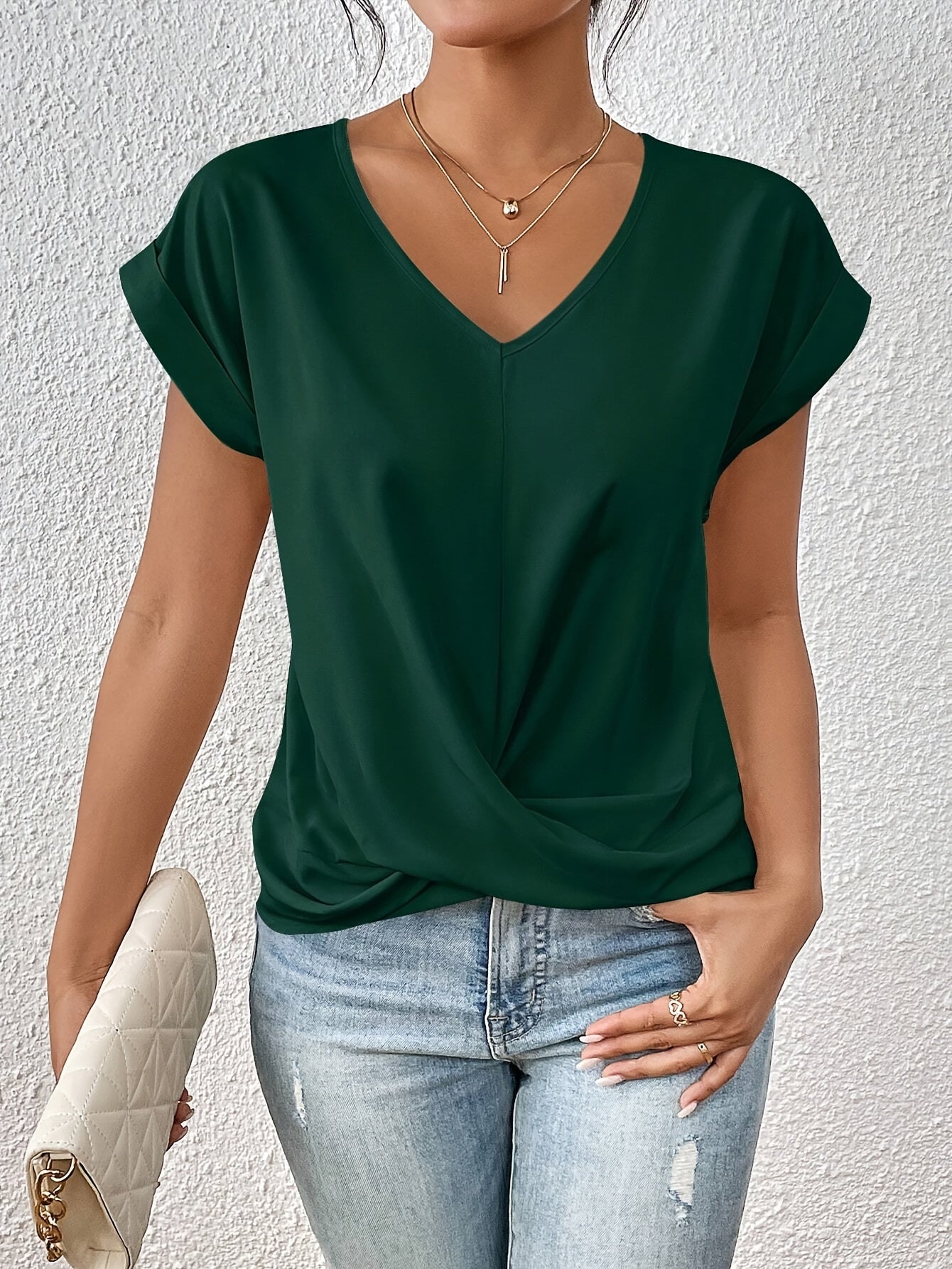 Rosalind | Casual Sweetheart Neckline T-Shirt